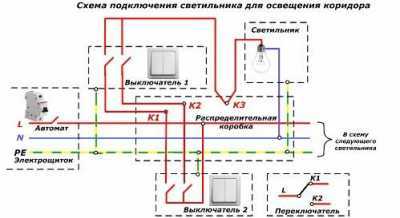 Принципиальные и монтажные схемы освещения в квартире и доме